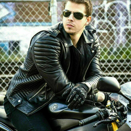 New star leather bomber - leather,