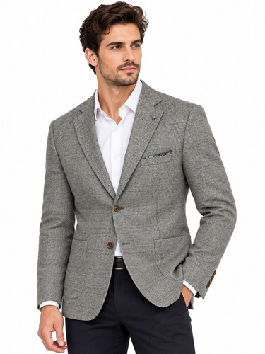 Salbeigrün karierter blazer - salbeigrün,